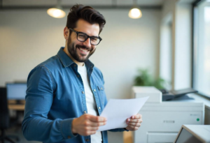 TRABAJANDO EN LA OFICINA